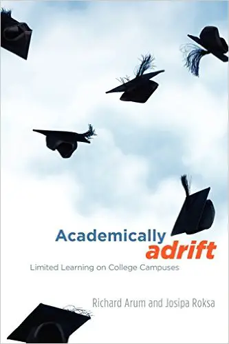 Academically Adrift: Limited Learning on College Campuses - cover