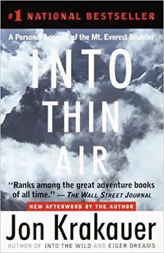 Into Thin Air: A Personal Account of the Mt. Everest Disaster - cover