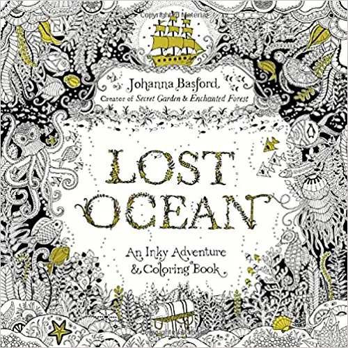 Lost Ocean: An Inky Adventure and Coloring Book for Adults - cover