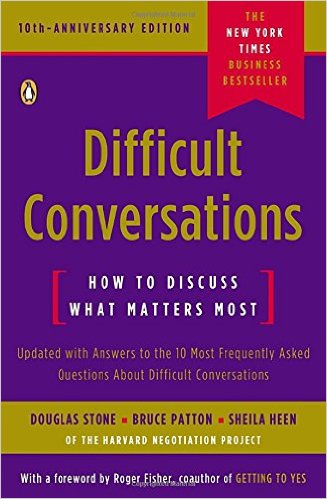 Difficult Conversations: How to Discuss What Matters Most - cover