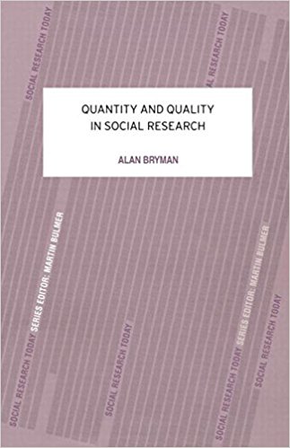 Quantity and Quality in Social Research - cover